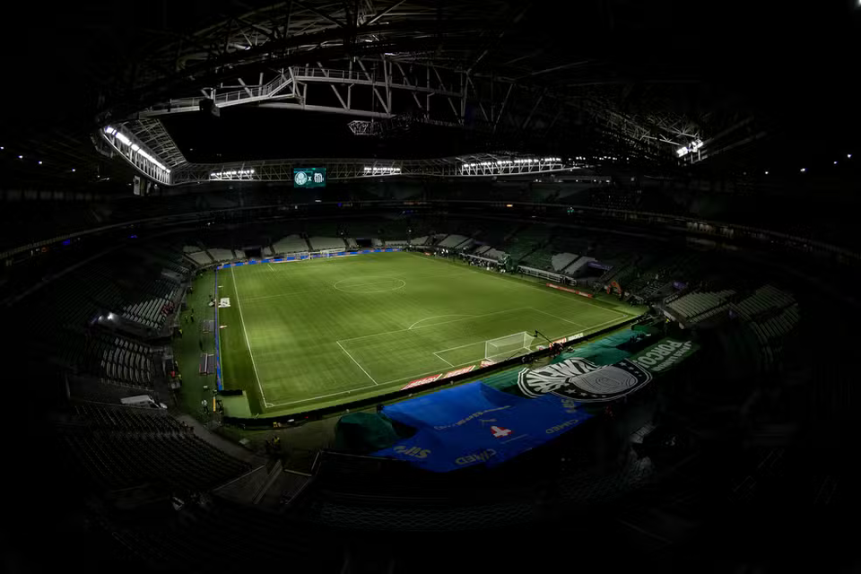 Nubank Parque antes de Palmeiras x Santos — Foto: Anderson Romão/AGIF