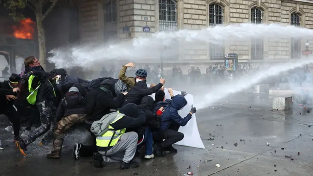 protestos na França