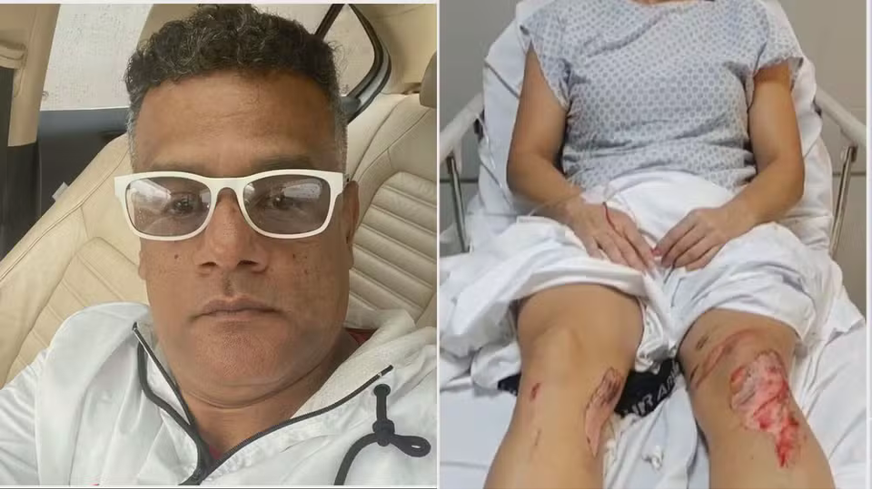Em 20 de setembro de 2023, James Aparecido Melo Caldeiras agrediu a ex-companheira com socos e chutes e tentou atropelá-la várias vezes